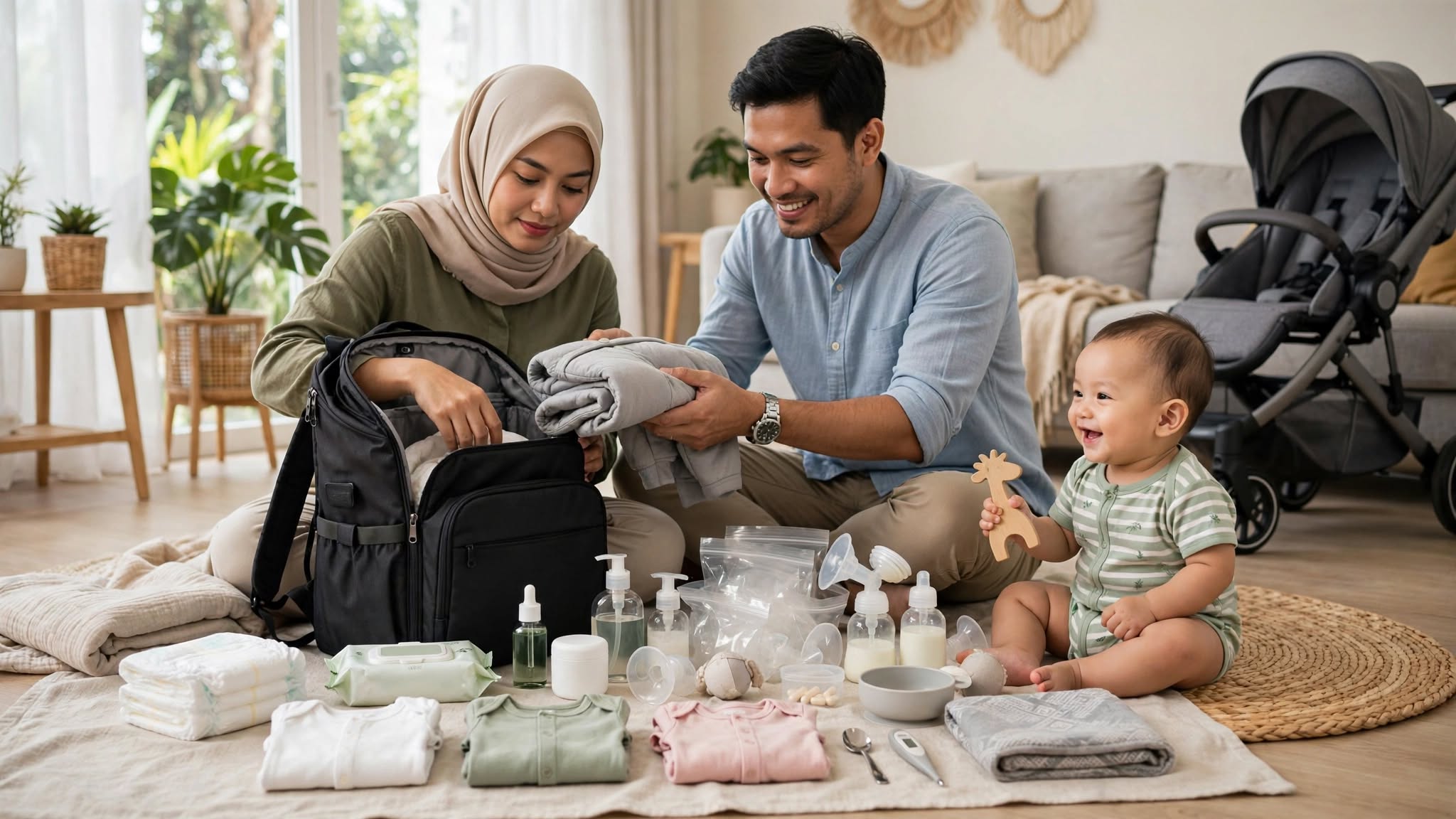 Rekomendasi Perlengkapan Bayi yang Perlu Dibawa Saat Bepergian