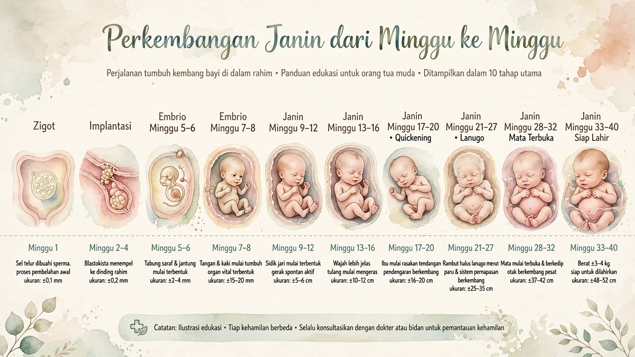 Perkembangan Janin dari Minggu ke Minggu, Ibu dan Ayah Perlu Tahu