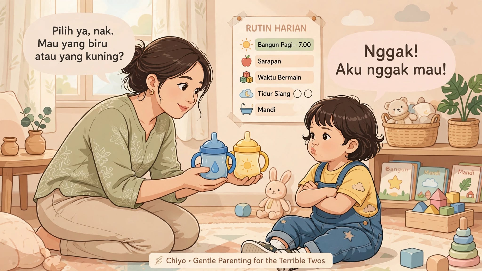 Cara Mendidik Anak Usia 2 Tahun yang Mulai Keras Kepala: Panduan Lembut untuk Orang Tua