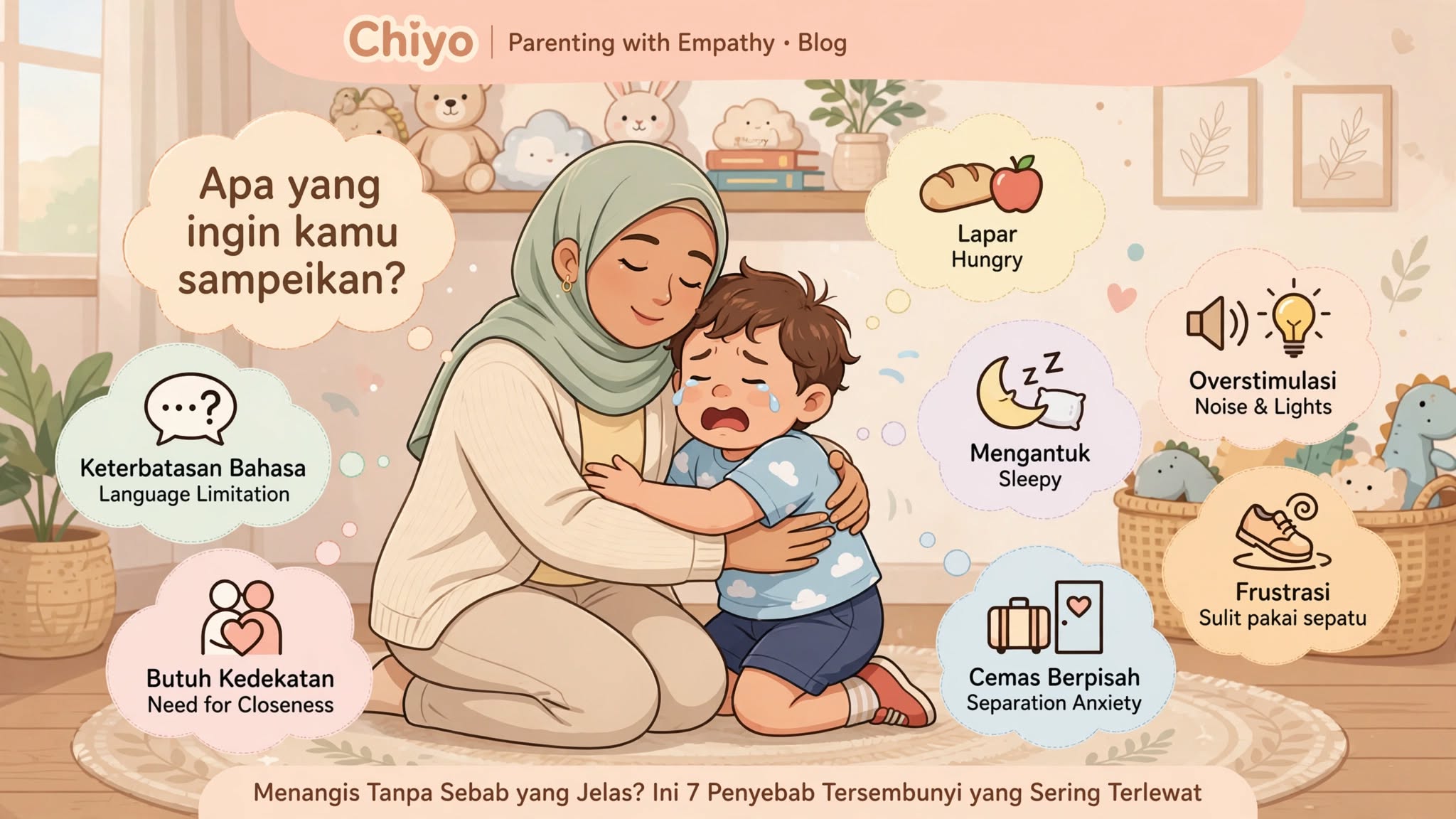 Anak Sering Menangis Tanpa Sebab? Ini Penyebab Psikologis dan Cara Menghadapinya