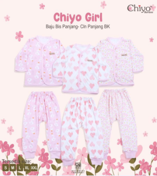 Baju Panjang Bis  + Celana Panjang Chiyo Girl S
