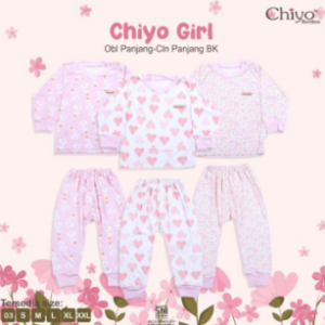 Oblong Panjang  + Celana Panjang Chiyo Girl BK 0-3